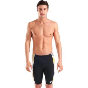 ARENA Performance Men’s in The Wild Swim Jammer Bathing Suit(Black/White Multi)