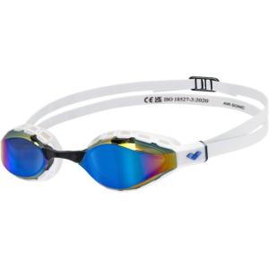 ARENA Unisex Adult Air Sonic Professional Swim Racing Goggles Competitive Swimmers(Blue/White)