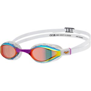 ARENA Unisex Adult Air Sonic Professional Swim Racing Goggles Competitive Swimmers(Gold/White)