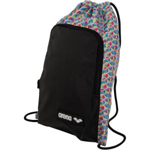 ARENA Unisex Adult Pool Team Allover Gym Sack with Front Pocket Swim Gear Drawstring Bag Equipment Backpack Tote Sack Pack, Desert Vibes(Starfish)