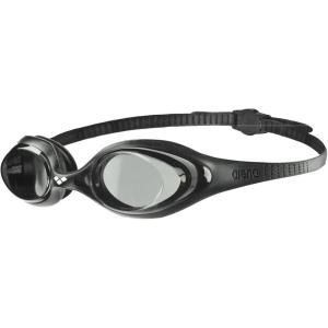 ARENA Unisex Adult Spider Swimming Goggles for Beginners Men and Women Fitness Swimming Anti Fog Non-Mirror Lens No Leak Seal(Smoke/Black/Black)