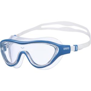 ARENA Unisex Adult The One Swim Mask Fitness Swimming Goggles Men and Women Large Fit Polycarbonate Mirror/Non-Mirror Lens(Clear/Blue)