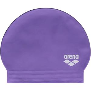 ARENA Unisex Adult Ultra Soft Latex Swim Cap Training and Fitness Swimming, Great for Long Hair, Reinforced Edge, One Size(Violet)
