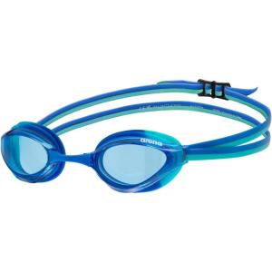 ARENA Unisex Kids Junior Python Swim Racing Goggles Ages 6 to 12 Young Competitive Swimmers(Blue/Blue/Peacock)