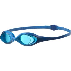 ARENA Unisex Youth Spider Junior Swim Goggles Girls and Boys Ages 6 to 12 Fogless Lenses Easy to Adjust Strap No Leak(Blue/Lightblue/Blue)
