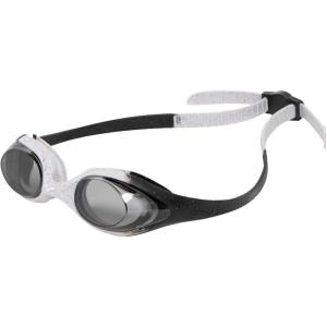 ARENA Unisex Youth Spider Junior Swim Goggles Girls and Boys Ages 6 to 12 Fogless Lenses Easy to Adjust Strap No Leak(Smoke/Gray/Black Recycled)