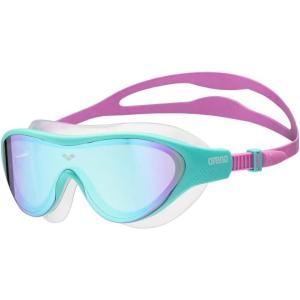 ARENA Unisex Youth The One Junior Swim Mask Goggles for Boys and Girls Ages 6 to 12 Large Fit Polycarbonate Lens(Blue/Water/Violet)