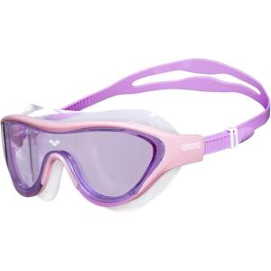 ARENA Unisex Youth The One Junior Swim Mask Goggles for Boys and Girls Ages 6 to 12 Large Fit Polycarbonate Lens(Pink/Violet)