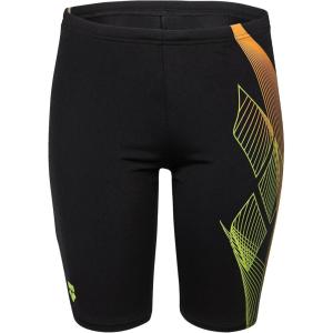 Arena Boys Arena Boy’s Performance Sea Water Competitive Athletic Swim Jammers(Black)