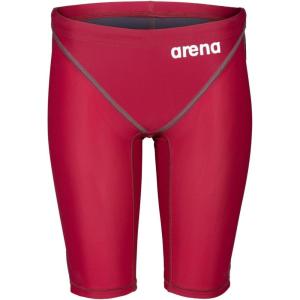 Arena Boys Junior Racing Jammer Powerskin St Next Knee Length Tech Suit Competitive Swimsuit(Deep Red)