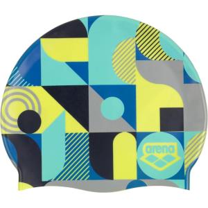 Arena Classic Junior Silicone Unisex Swim Cap for Girls and Boys Comfortable Durable Kids’ Pool Bathing Cap, One Size(Wallpaper)