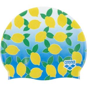 Arena HD Unisex Adult Elastic Silicone Swim Cap for Men and Women, Fitness Swimming Gear Soft and Stretchy Pool Bathing Cap(Lemons)