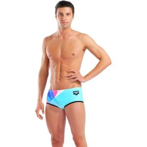 Arena Mens One Placement Low-Waist Swim Short Pool Practice Athletic Swimsuit Bottom Pro Swimmer