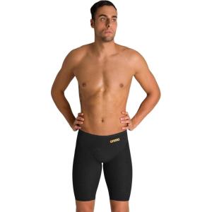 Arena Mens Powerskin Carbon Glide Tech Suit Jammer Racing Suit(Black/Gold)