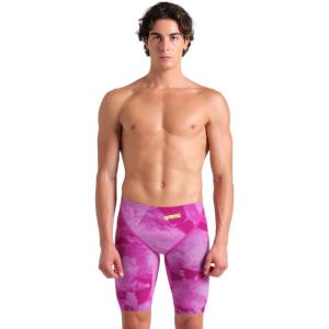Arena Mens Powerskin Carbon Glide Tech Suit Jammer Racing Suit(Ciclamyn Pink)