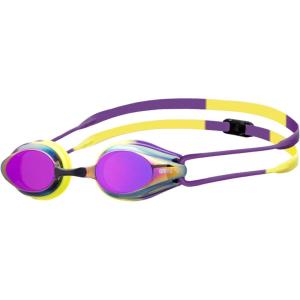 Arena Tracks Unisex Adult Essential Racing Swim Goggles Competitive Swimmers FINA-Approved Anti-Fog Mirror/Non-Mirror Lens(Violet/Plum/Arctic Lime)