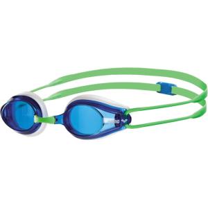 Arena Tracks Unisex Adult Essential Racing Swim Goggles Competitive Swimmers FINA-Approved Anti-Fog Mirror/Non-Mirror Lens(White / Blue / Green)