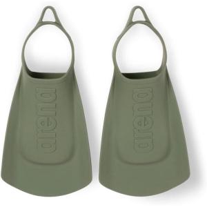 Arena Unisex Adult Comfortable Lightweight Swim Training Fins for Men and Women Silicone Short Blade Flippers Open Heel(Sage Green)