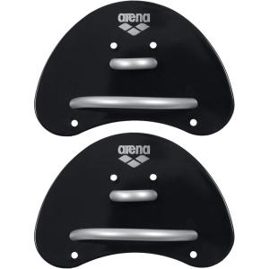 Arena Unisex Adult Elite Finger Swimming Paddle for Swim Training Lap Swimming Pool Gear for Men and Women(Black/Silver)