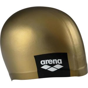 Arena Unisex Adult Logo Molded Silicone Training Swim Cap for Intensive Training Reduced Drag Tight Comfortable Fit, One Size(Gold)