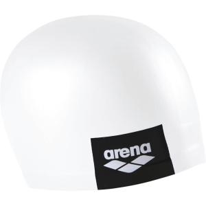 Arena Unisex Adult Logo Molded Silicone Training Swim Cap for Intensive Training Reduced Drag Tight Comfortable Fit, One Size(White)