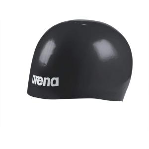 Arena Unisex Adult Molded PRO II Silicone Racing Swim Cap Women and Men High Tech 3D Molding FINA Approved, One Size(Black)