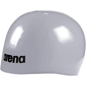Arena Unisex Adult Molded PRO II Silicone Racing Swim Cap Women and Men High Tech 3D Molding FINA Approved, One Size(Silver)