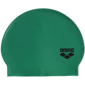 Arena Unisex Soft Latex II Swim Cap Women and Men Fitness Swimmers Intensive Training Durable Soft Elastic Bathing Flat Cap(Dark Green)