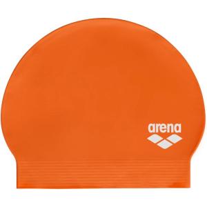 Arena Unisex Soft Latex II Swim Cap Women and Men Fitness Swimmers Intensive Training Durable Soft Elastic Bathing Flat Cap(Orange)