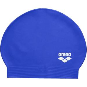 Arena Unisex Soft Latex II Swim Cap Women and Men Fitness Swimmers Intensive Training Durable Soft Elastic Bathing Flat Cap(Royal/White)