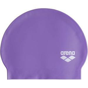 Arena Unisex Soft Latex II Swim Cap Women and Men Fitness Swimmers Intensive Training Durable Soft Elastic Bathing Flat Cap(Violet)