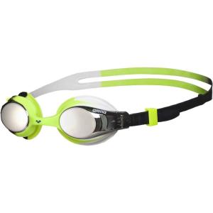 Arena X-Lite Kids Swim Goggles for Boys and Girls(Black / Green / Mirror)