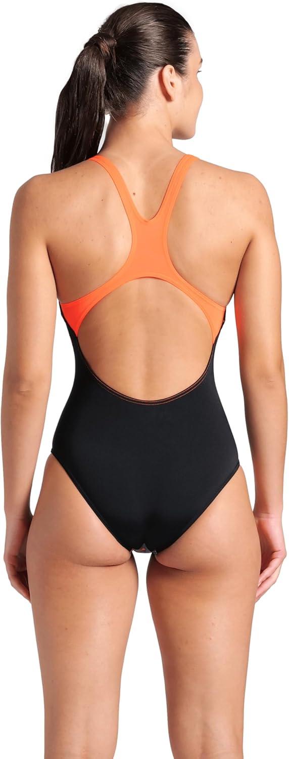 imageARENA Womens Performance Cupcakes Swim Pro Back One Piece SwimsuitBlackBright CoralBlue Multi