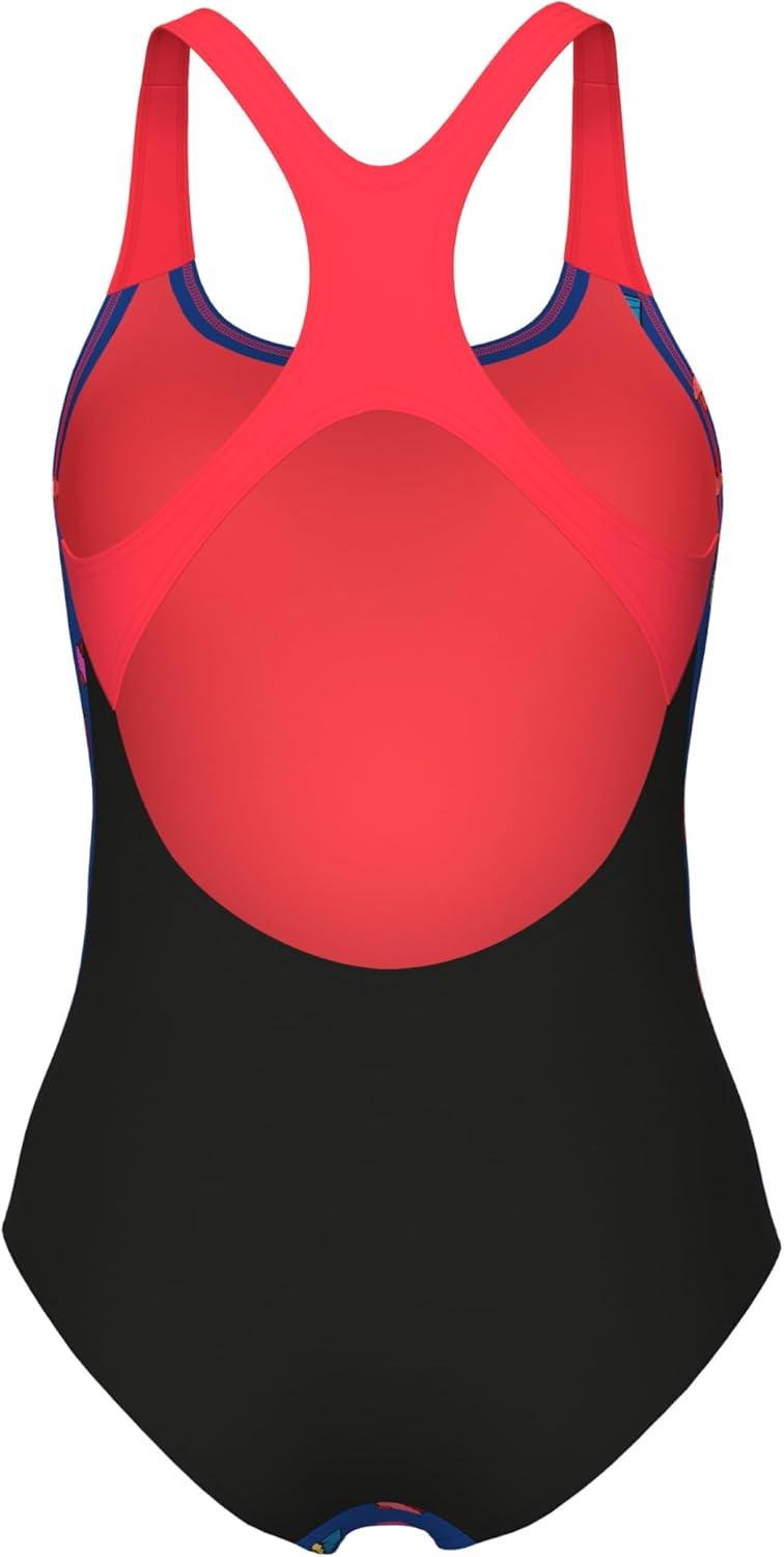 imageARENA Womens Performance Cupcakes Swim Pro Back One Piece SwimsuitBlackBright CoralBlue Multi