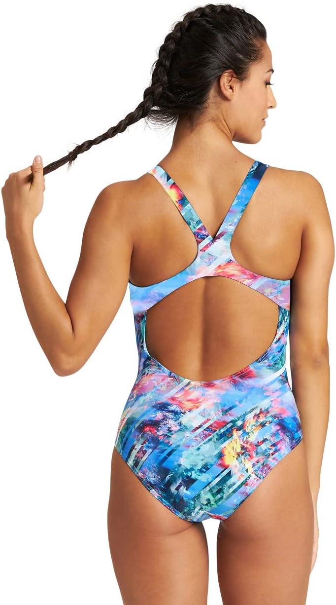 imageARENA Womens Standard Print Swim Pro Back MaxLife One Piece Athletic Training SwimsuitFilters