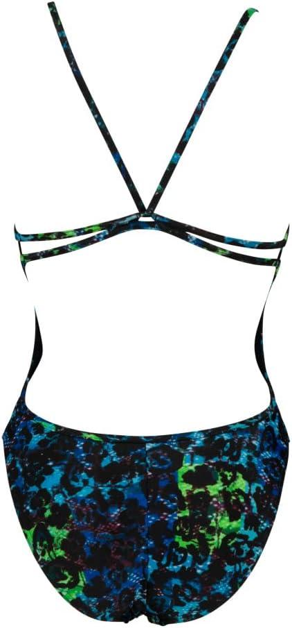 imageArena Performance Tropic Womens Swimsuit Lace Back One Piece MaxLife Training Bathing SuitBotanic