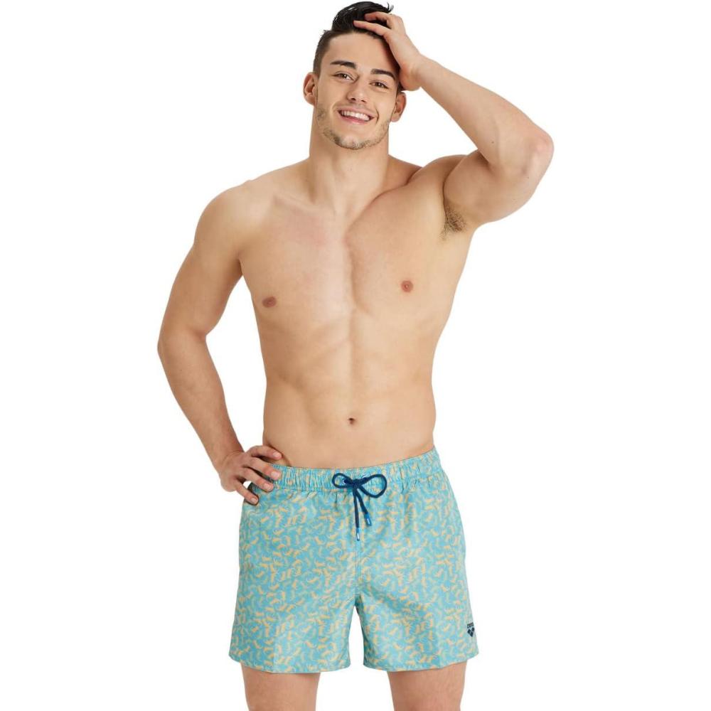 imageARENA Mens Boxer Swim Trunks Swimming Shorts Athletic Bathing Suit for Men Quick Drying External DrawstringMartinica Multi