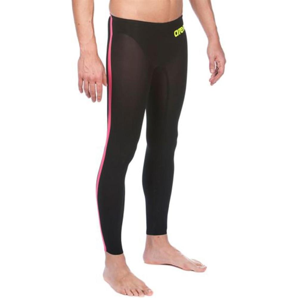 imageARENA Mens Powerskin REvo Open Water Swim Triathlon PantsBlack  Fluo Yellow