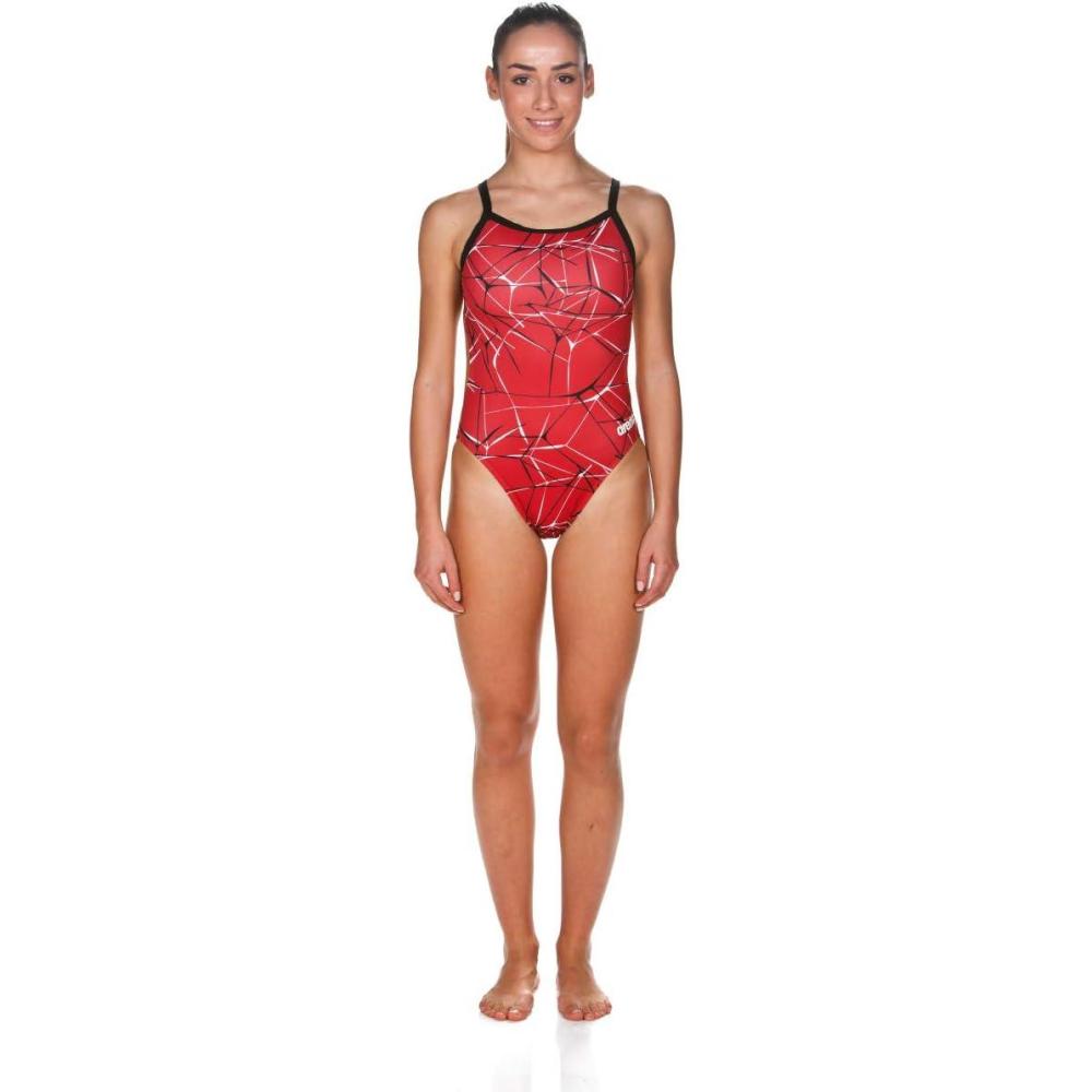 imageARENA One Piece Swimsuit Women Athletic Apparel  Open Back Swimming amp Training Suit  Challenge BackRed