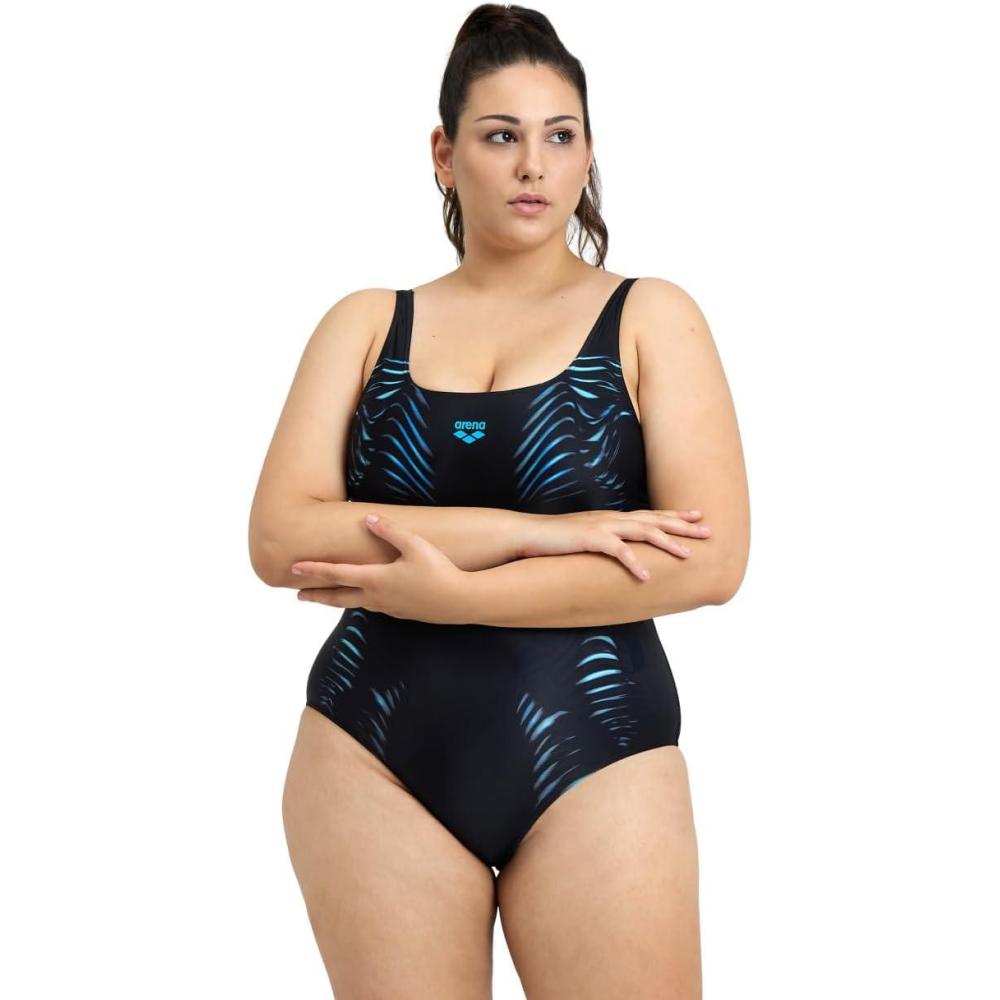 imageARENA Womens Feel Womens Imprint U Back Plus SwimsuitBlack