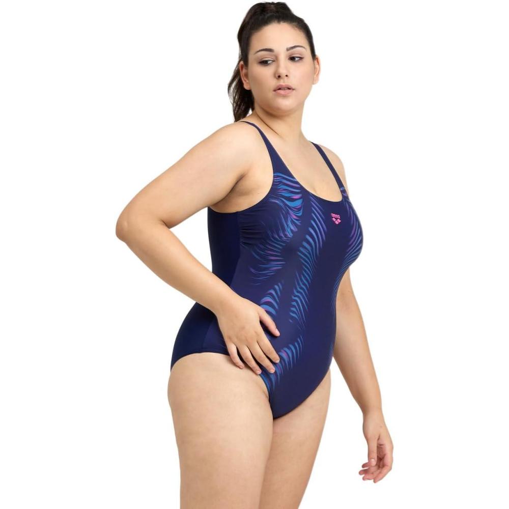 imageARENA Womens Feel Womens Imprint U Back Plus SwimsuitNavy
