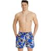 imageARENA Mens Mens Beach Boxer Allover Swim Trunk Beach ShortsBlue