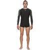 imageARENA Mens Powerskin Carbon Compression Long SleeveBlack Deep Grey