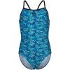 imageArena Girls Arena Performance Girls Pool Tiles Light Drop Back SwimsuitBlackBlue Multi