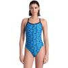 imageArena Womens Arena Performance Womens Pool Tiles Challenge Back SwimsuitBlackBlue Multi