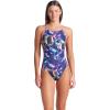 imageArena Womens Arena Womens Feel Line Soap Bubbles Web Back One Piece SwimsuitBlue MultiShocking Pink