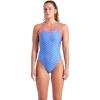 imageArena Womens Performance Monogram Challenge Back Athletic One Piece Ladies SwimsuitBlue River MultiShocking Pink