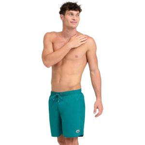 ARENA- Men’s Boxer Swim Trunks, Swimming Shorts, Athletic Bathing Suit for Men, Quick Drying, External Drawstring(Green Lake)