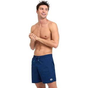 ARENA- Men’s Boxer Swim Trunks, Swimming Shorts, Athletic Bathing Suit for Men, Quick Drying, External Drawstring(Navy)