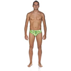 ARENA Men’s Shattered Glass Brief Swimsuit(Shattered Glass Green)